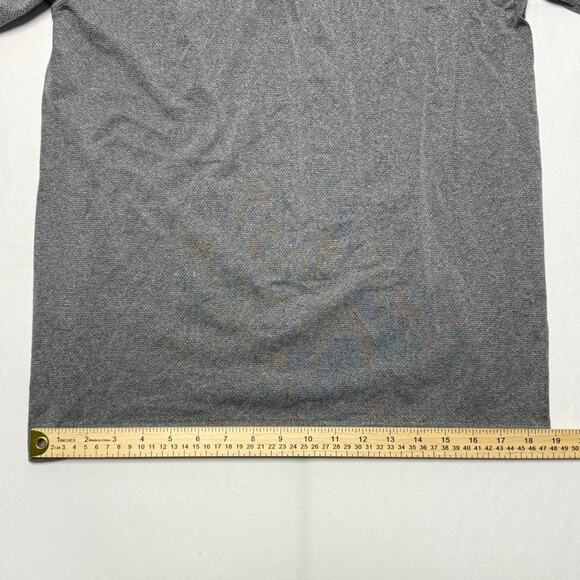 Lululemon Gray Henley Short Sleeve Performance Tee Men’s Size Large - Picture 7 of 8